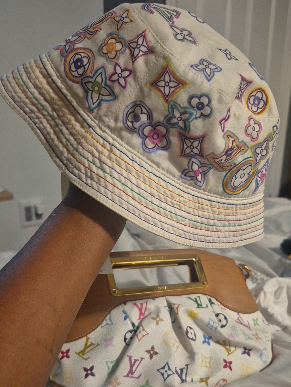 Louis Vuitton Tahitienne Multicolor Monogram Bucket Hat